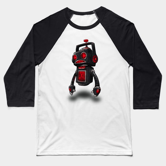 Robot of Death Baseball T-Shirt by Queen Vee’s Tees